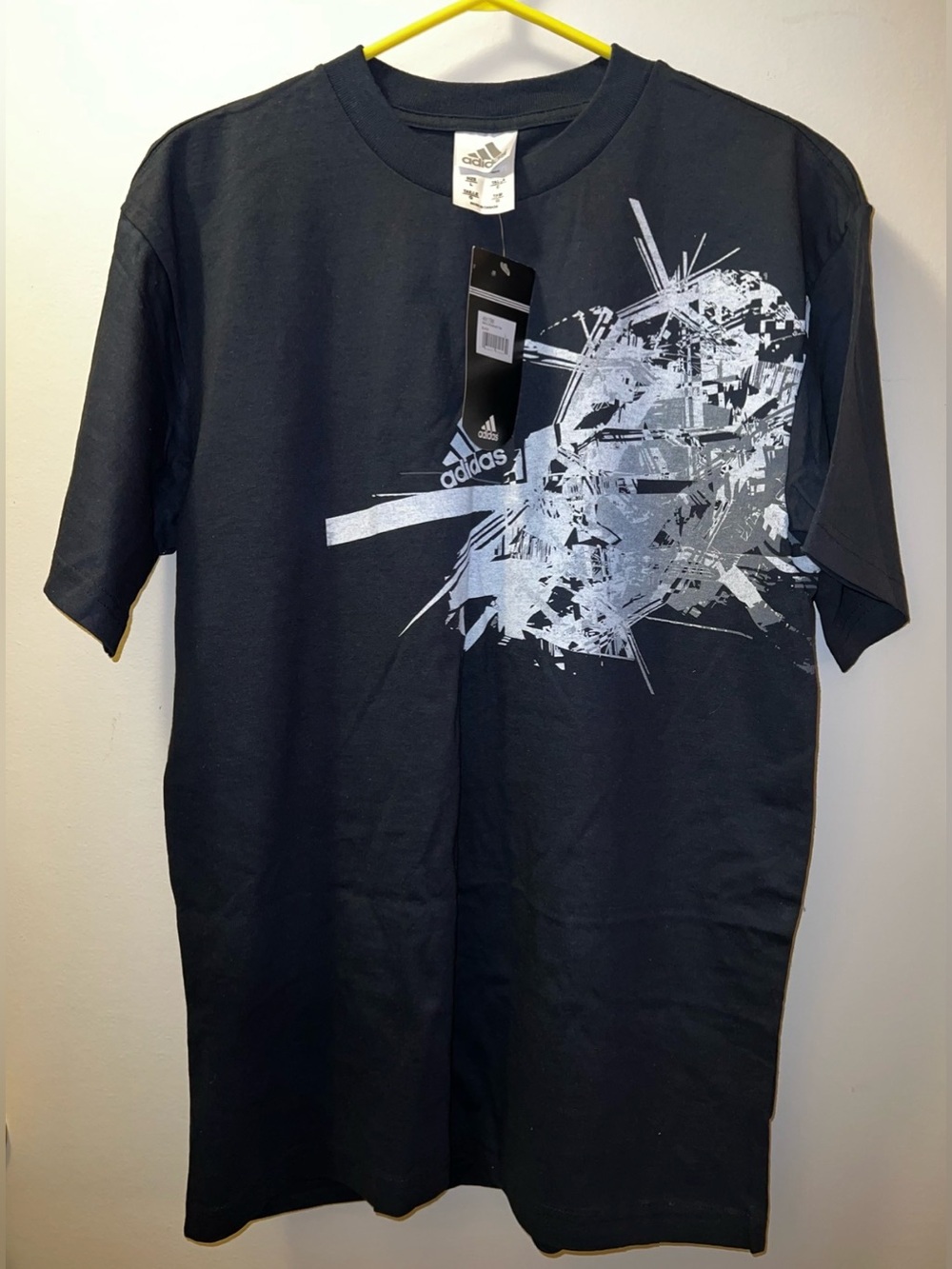 adidas Men’s Black Tee with Silver Graphic